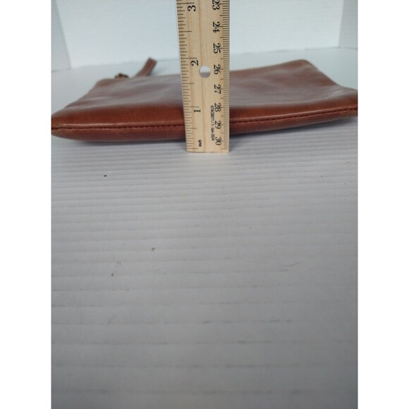 Patricia Nash Wristlet Clutch Zipper Wallet Leather brown small mini bag purse - Picture 14 of 16